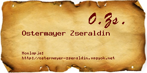 Ostermayer Zseraldin névjegykártya